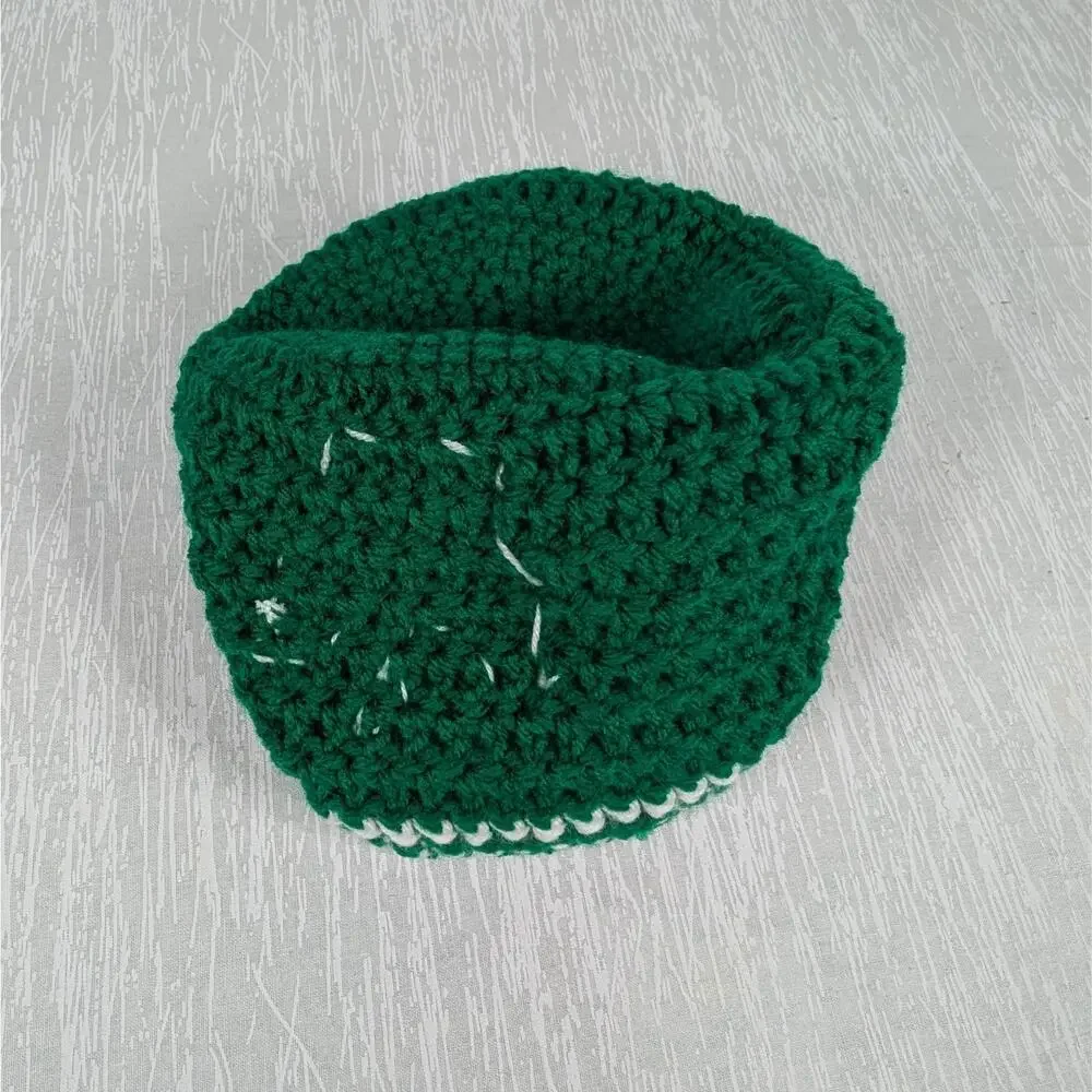 Shamrock Youth/Baby Green White Knit Hat